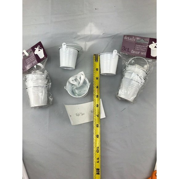 Lot Of 9 Favor Set Table Top Tins Message Cards - Picture 2 of 3